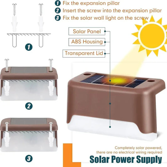 Solar Deck Lights Outdoor ( pack of 8 )